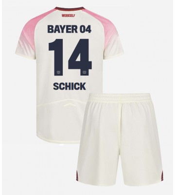 Bayer Leverkusen Patrik Schick #14 Dětské Venkovní Dres 2025-26 Krátký Rukáv (+ trenýrky)